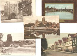 FIVE OLD POSTCARDS OF WORCESTER - Andere & Zonder Classificatie