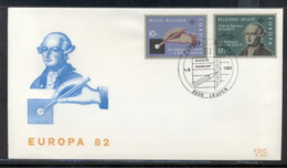 Belgium 1982 Europa History FDC - 1981-1990