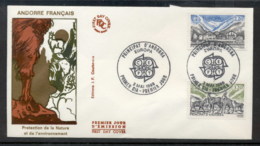 Andorra (Fr.) 1986 Europa Environment FDC - Covers & Documents