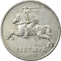 Monnaie, Lithuania, 2 Centai, 1991, TB+, Aluminium, KM:86 - Lituania