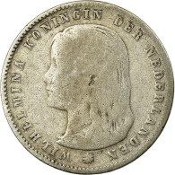 Monnaie, Pays-Bas, Wilhelmina I, 25 Cents, 1897, TB+, Argent, KM:115 - 25 Cent