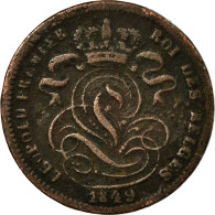 Monnaie, Belgique, Leopold I, Centime, 1849, TB+, Cuivre, KM:1.2 - 1 Centime