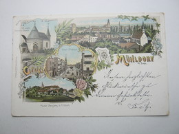 MÜHLDORF, Schöne Karte 1898 - Muehldorf