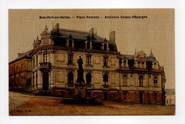 - CPA BEAUFORT-EN-VALLÉE (50) - Place Pomone - Ancienne Caisse D'Epargne - Edition T. R. - - Sonstige & Ohne Zuordnung