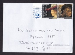 Netherlands: Cover, 2019, 3 Stamps, Painting Rembrandt, Portrait, Art (right Stamp Minor Damage) - Lettres & Documents