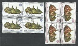 SAN MARINO YVERT  933/34    (B4)  CON MATASELLOS CONMEMORATIVO - 1977