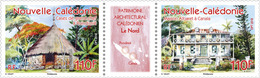 Nieuw-Caledonië / New Caledonia - Postfris / MNH - Complete Set Architectuur 2018 - Neufs