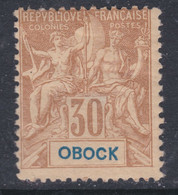 Obock N° 40 X  Type Groupe : 30 C. Brun, Trace De Charnière Léger Clair Sinon TB - Ungebraucht
