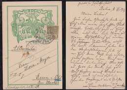 Brazil Brasil 1937 BP 152 Used Uprated BAHIA To ESSEN Germany - Ganzsachen