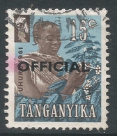 Tanganyika. 1961 Official. 15c Used. SG O3 - Tanganyika (...-1932)