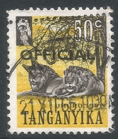 Tanganyika. 1961 Official. 50c Used. SG O6 - Tanganyika (...-1932)