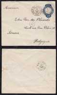 Brazil Brasil 1908 EN 49 300R Stationery Envelope RIO To ANVERS Belgium - Ganzsachen