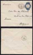 Brazil Brasil 1908 EN 49 300R Stationery Envelope RIO To ANVERS Belgium - Entiers Postaux