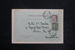 MONACO - Entier Postal + Complément Français Voyagé Sur Enveloppe Pour Londres En 1914, Obl. Ambulant - L 26339 - Entiers Postaux