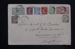 MONACO - Affranchissement  Monaco / France Sur Enveloppe Pour Londres En 1914, Obl. Ambulant - L 26344 - Covers & Documents