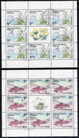 GREENLAND 2004 Edible Plants Sheetlets Of 8 Stamps, Cancelled.  Michel 418-19 - Bloques