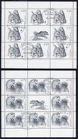 GREENLAND 2003 Greenland Dogs Sheetlets Of 8 Stamps, Cancelled.  Michel 393-94 - Blocks & Sheetlets