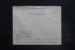 SUÈDE - Entier Postal Militaire Non Circulé - L 26375 - Militärmarken