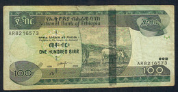 ETHIOPIA  P52c 100  BIRR 1998 / 2006  #AR  Signature 7    VF NO P.h. - Ethiopia