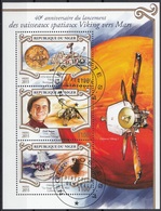 Niger 2015 Mi. 3566/3568 Space Sonda Viking Mars Marte Sagan Sheet CTO Perf. - Afrique