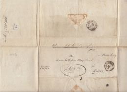 PREPHILATELY, CLOSED LETTER SENT LOCAL IN CLUJ NAPOCA, 1855, ROMANIA - ...-1858 Préphilatélie