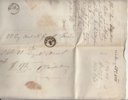 PREPHILATELY, CLOSED LETTER SENT FROM TURDA TO CLUJ NAPOCA, 1855, ROMANIA - ...-1858 Préphilatélie