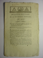 BULLETIN DES LOIS DE FRIMAIRE AN 3 (1794) ECOLE NORMALE - CONFISCATION DE BIENS - CUMUL DES MANDATS CIVISME REOBESPIERRE - Gesetze & Erlasse