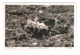 RP CANTERBURY CATHEDRAL AERIAL VIEW OLD POSTCARD AEROFILMS LTD AIR VIEW UNUSED - Altri & Non Classificati