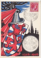 C CP Retour Des Cendres De Jean L'Aveugle : 2f Rouge Obl. Luxembourg Le 26 Aôut 46 - Commemoration Cards