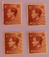 GRANDE BRETAGNE  4X YT 207 OBLITERES "EDOUARD VIII  " ANNEE 1936 - Used Stamps