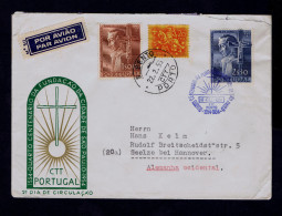 Portugal Pe.MANUEL DA NOBREGA Brazil S.PAULO City Foundateur Religion 1954/57 Cover CURIOSITÉ Fdc+date Pmk Gc2594 - Storia Postale