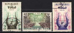 TOGO - 1957 - KONKOMBA E TRASPORTO DEL LEGNO - USATI - Used Stamps