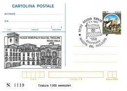 ITALIA - 1997 REGGIO EMILIA Bicentenario Del Tricolore Ann. Fdc Su Cartolina Postale CP Sovrastampata - 2967 - Otros