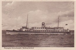 AK Passagier-Salondampfer Reichspräsident - Schiffspost Auf Hoher See - 1930 (40279) - Steamers