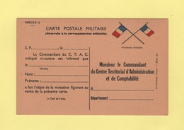 Carte FM Neuve - Carte De Mutation - Modele SC10 - 2. Weltkrieg 1939-1945