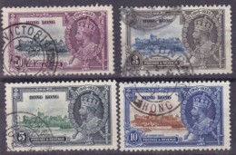 Hong Kong 1935 Jubilee SG 133-36 Used - Gebruikt