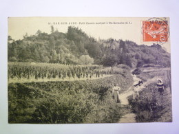 GP 2019 - 695  BAR-sur-AUBE  (Aube)  :  Petit Chemin Montant à SAINT-GERMAINE   1908   XXX - Bar-sur-Aube