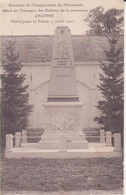 Authie- Monument élevé En L'honneur Des Enfants De La Commune Morts Pour La Patrie - Altri Comuni