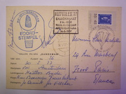 2019 - 1064  AMPHILEX  77  BALLONVAART  1977   - Postal History