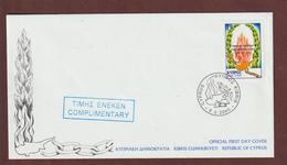 CHYPRE - Enveloppe 1er Jour Du 9-5-2000 - Oblitération De KIBRIS - Voir Les 2 Scannes Face Et Dos - Used Stamps