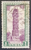 1949, Sculptures And Buildings, India, Used - Oblitérés