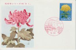 Carte Maximum Japon 1961 Série Fleurs Chrysanthème 674 - Maximum Cards