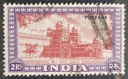 1949, Sculptures And Buildings, India, Used - Gebruikt