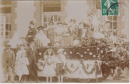 Delcampe - BREHAL - Char Fleuri Animé - Carte-Photo - Brehal