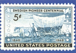 Philatélie - Reproduction De Timbre - United States Postage - Swedish Pioneer Centennial - Attelage De Boeufs - Andere & Zonder Classificatie