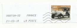 JOURNEE DU TIMBRE 2019  OBLITERE SUR FRAGMENT - Used Stamps