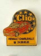 Pin's RENAULT - CHARLEVILLE - CLIO - Renault