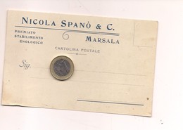 TP152 Sicilia MARSALA TRAPANI 1918 VIAGGIATA IN BUSTA PUBBLICITARIA ENOLOGICO SPANO' - Marsala