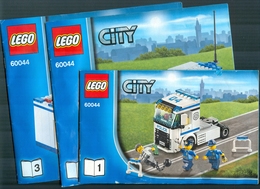 LEGO - 60044 INSTRUCTION MANUAL 3 PARTS - Original Lego 2014 - Catalogues