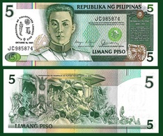 Philippines P176a, 5 Piso, Emilio Aguinaldo / Independence Commemorative UNC - Philippines